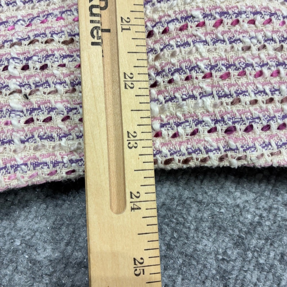 Kasper Tweed Skirt Suit Womens 10 Pink Purple Open Jacket Career Wear - Picture 9 of 13